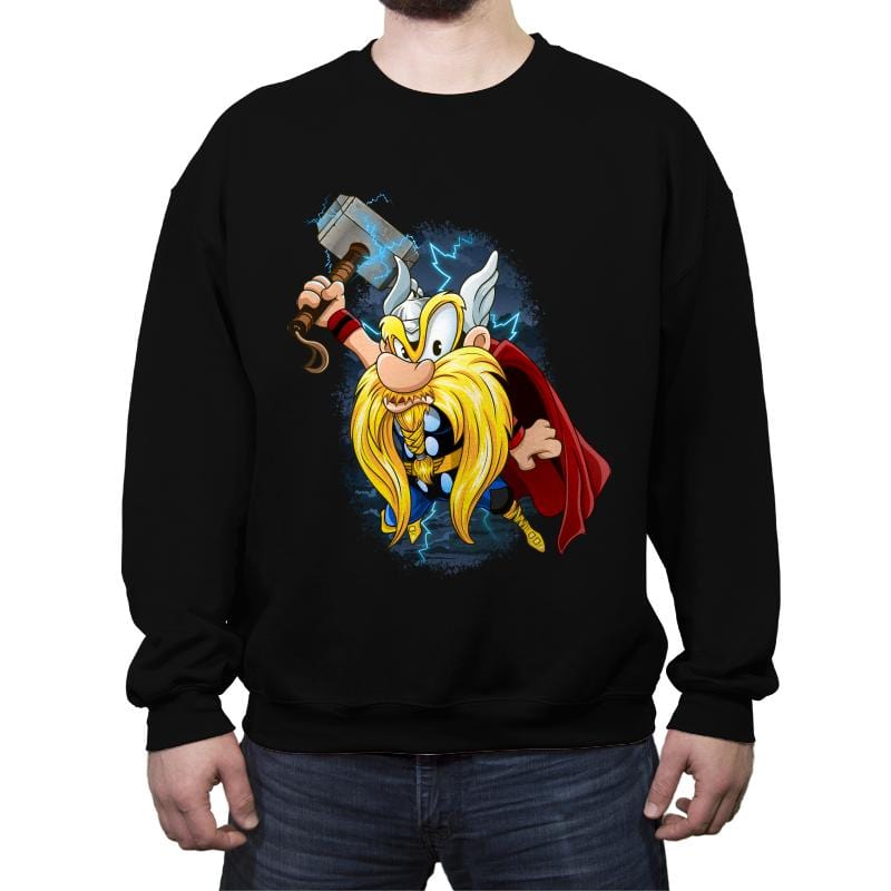 Yosemite Thor - Crew Neck Sweatshirt Crew Neck Sweatshirt RIPT Apparel Small / Black