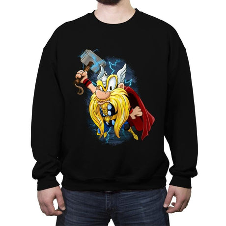 Yosemite Thor - Crew Neck Sweatshirt Crew Neck Sweatshirt RIPT Apparel Small / Black