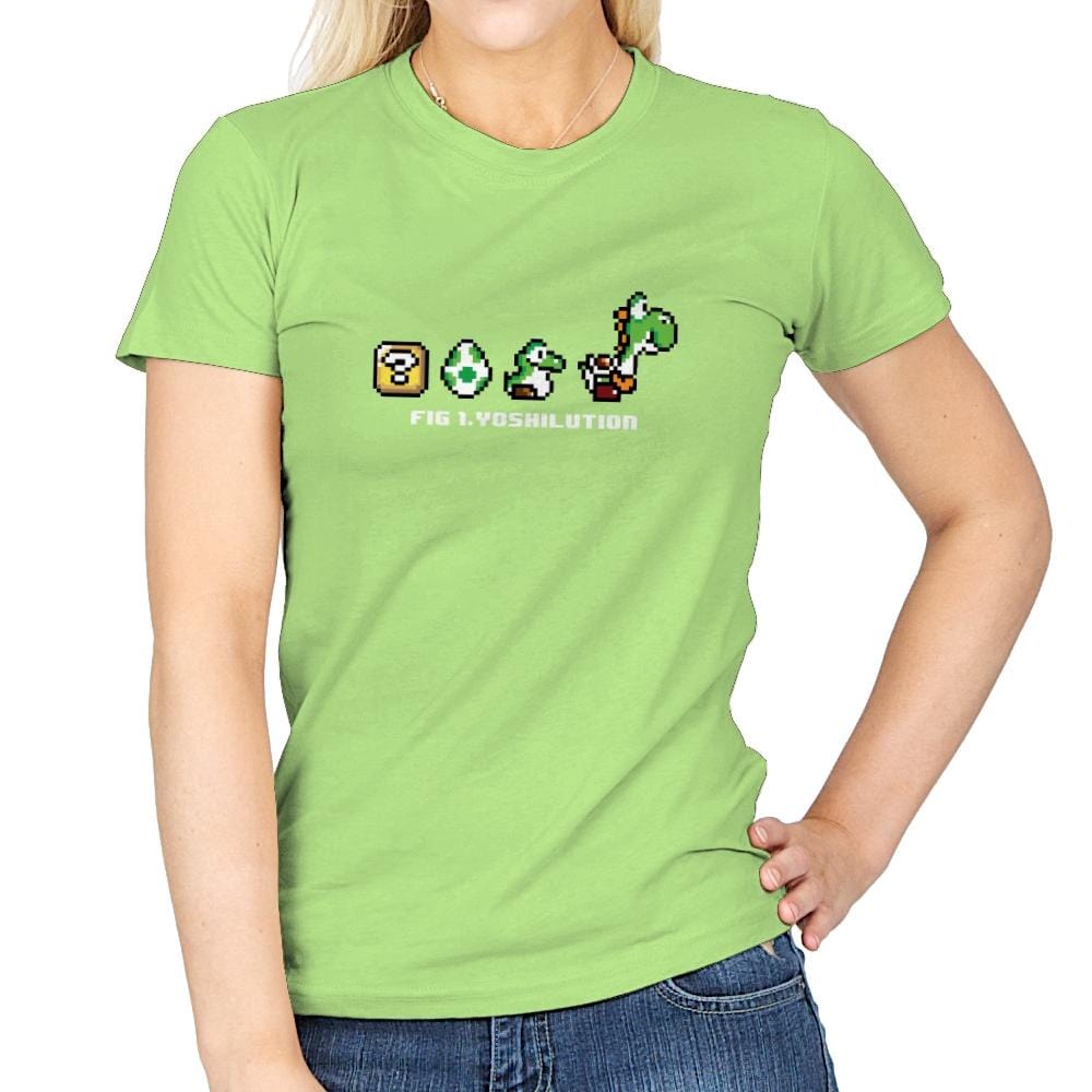 Yoshilution - Womens T-Shirts RIPT Apparel Small / Mint Green