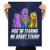 You Are Tearing Me Apart, Stark! - Prints Posters RIPT Apparel 18x24 / Navy