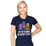 You Are Tearing Me Apart, Stark! - Womens T-Shirts RIPT Apparel Small / Navy