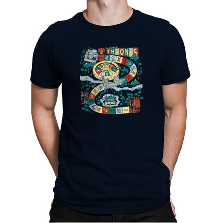 You Live or You Die: A Board Game Exclusive - Mens Premium T-Shirts RIPT Apparel Small / Midnight Navy