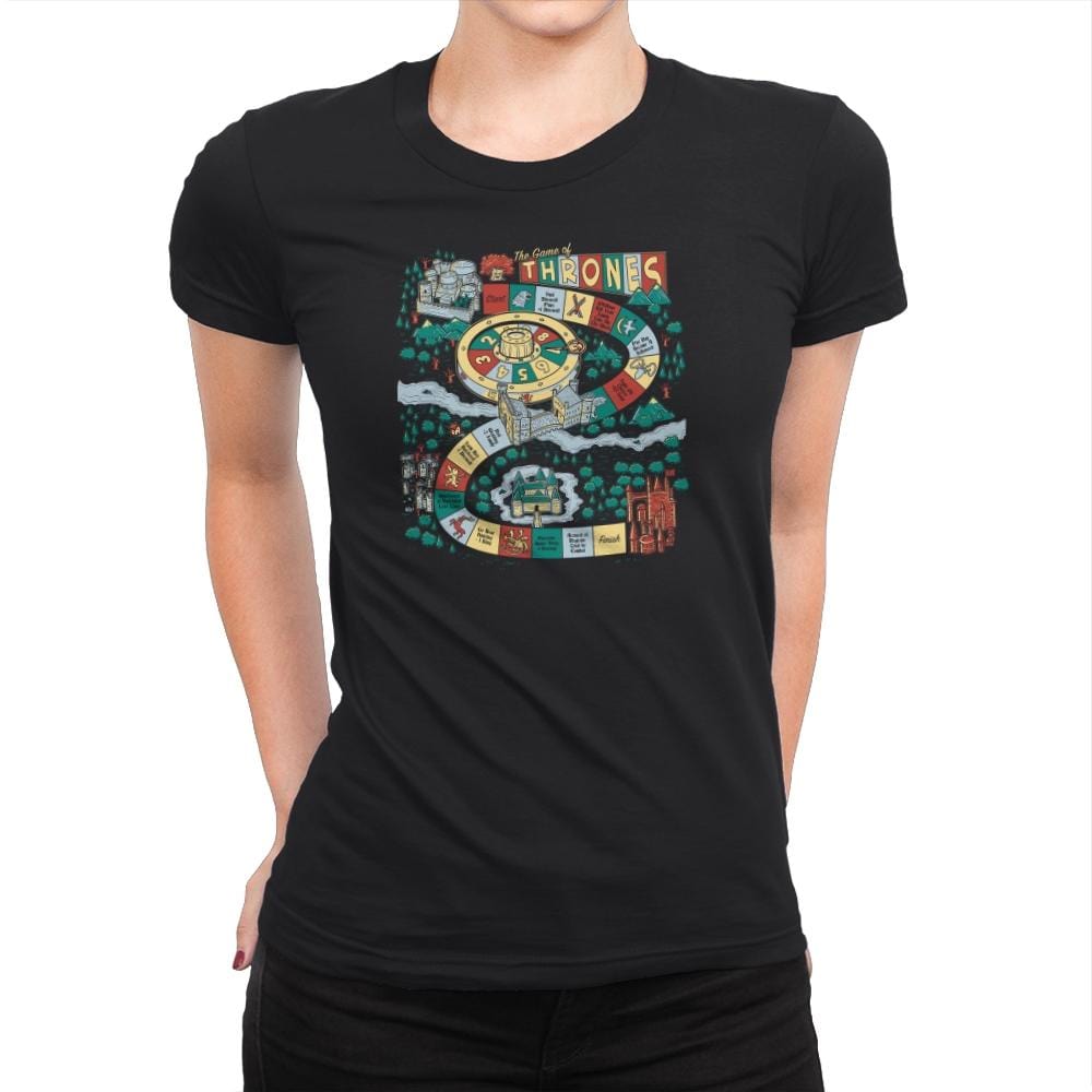 You Live or You Die: A Board Game Exclusive - Womens Premium T-Shirts RIPT Apparel Small / Black
