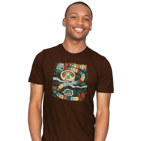 You Live or You Die: A Board Game - Mens T-Shirts RIPT Apparel Small / Brown