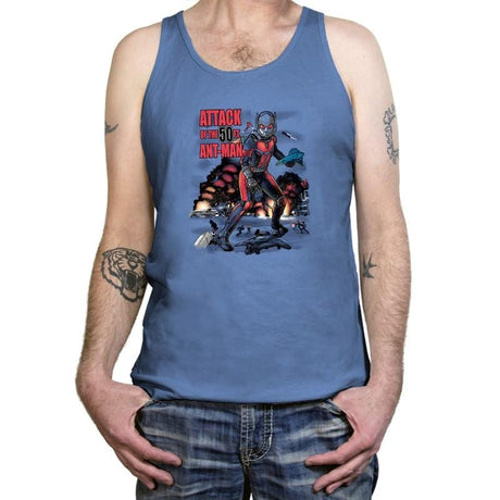 You Look Like Ants From Up Here Exclusive - Tanktop Tanktop RIPT Apparel X-Small / Blue Triblend