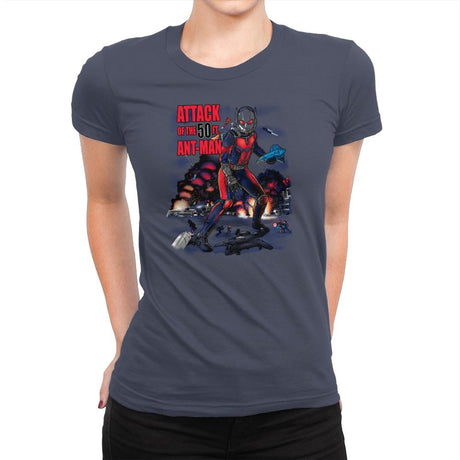 You Look Like Ants From Up Here Exclusive - Womens Premium T-Shirts RIPT Apparel Small / Indigo