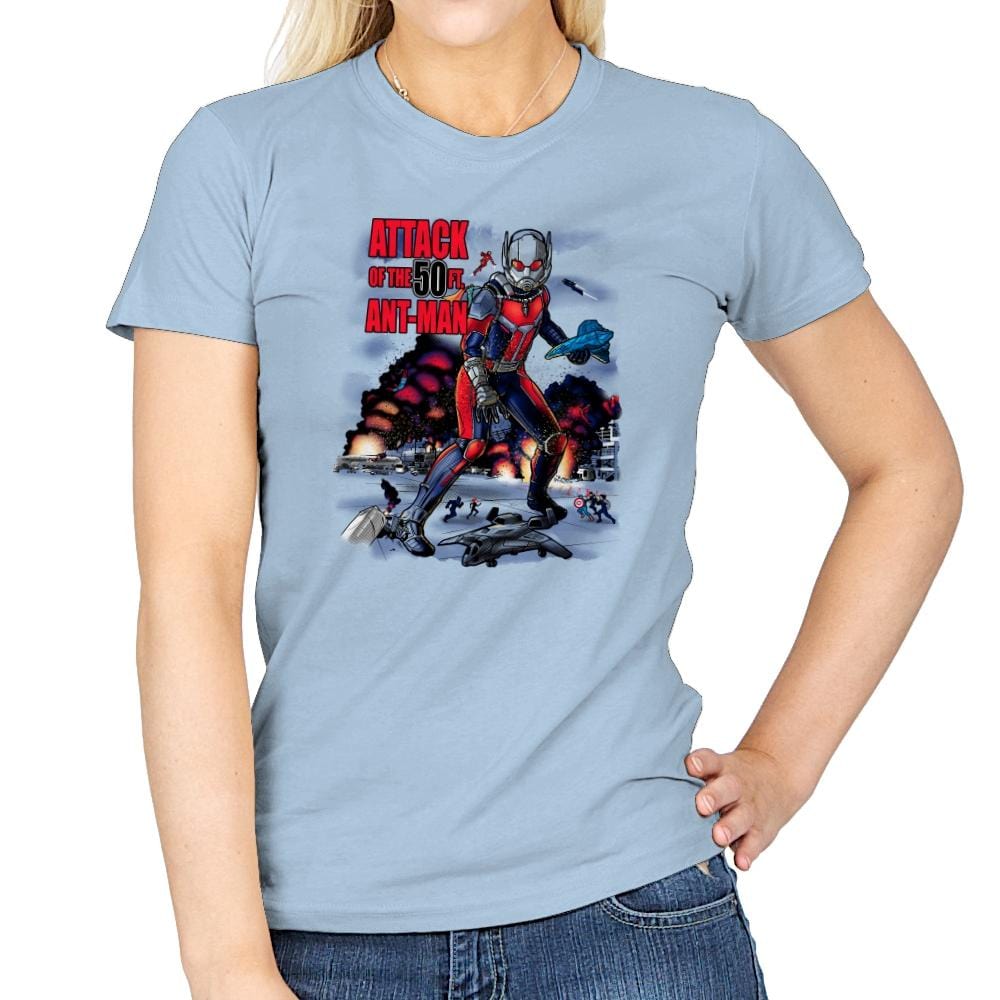 You Look Like Ants From Up Here Exclusive - Womens T-Shirts RIPT Apparel Small / Light Blue