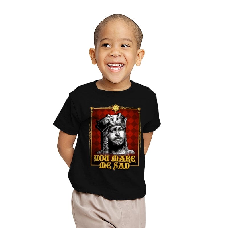 You Make Me Sad - Youth T-Shirts RIPT Apparel X-small / Black