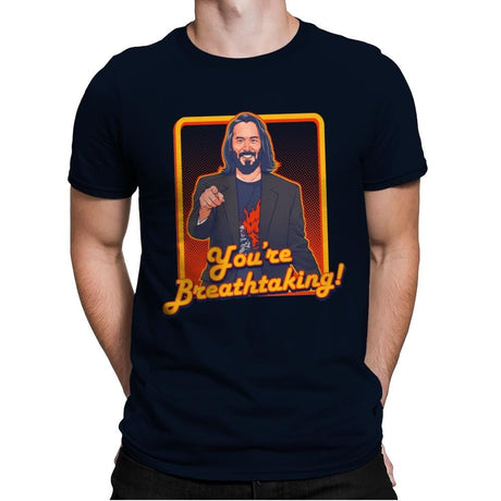 You're Breathtaking! - Anytime - Mens Premium T-Shirts RIPT Apparel Small / Midnight Navy