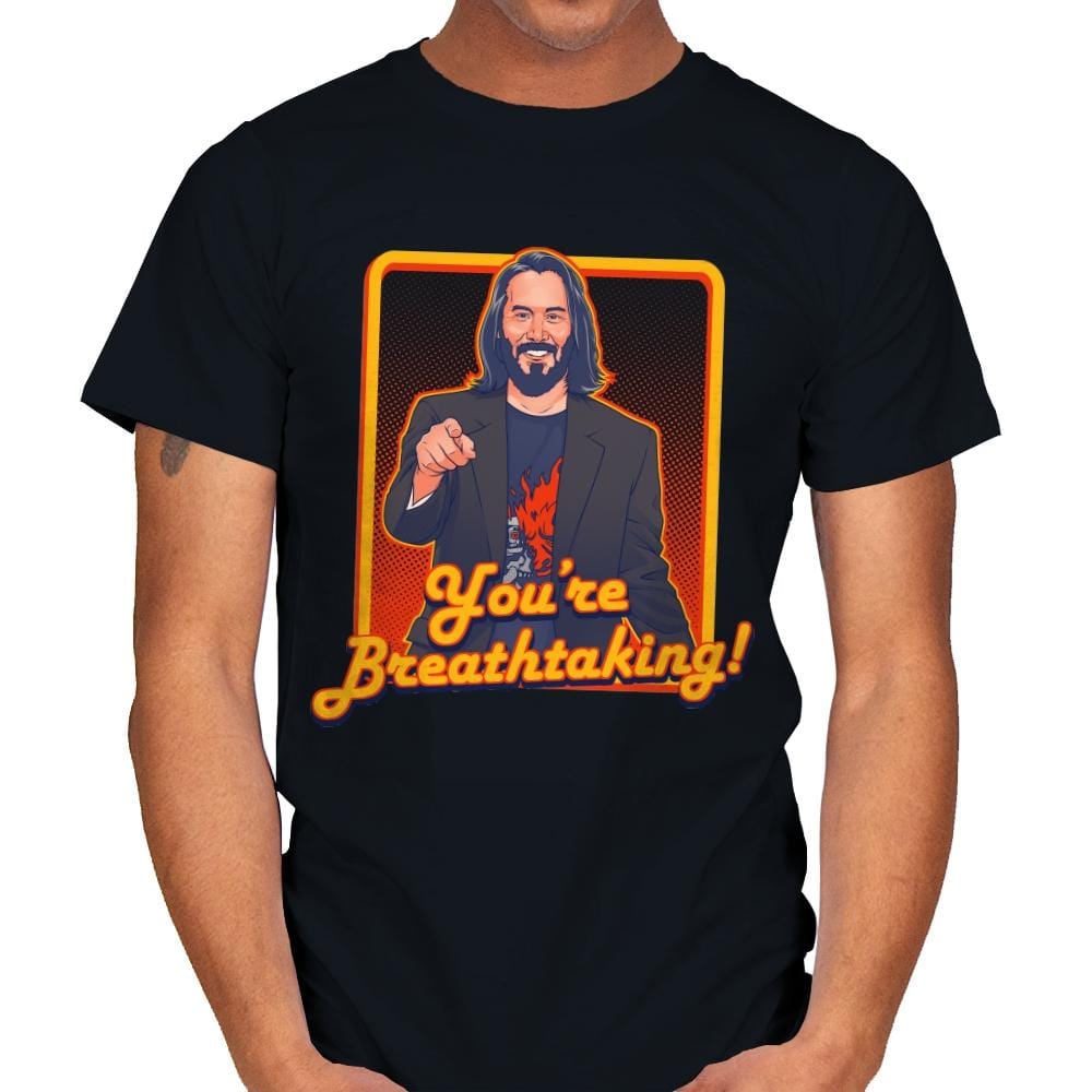 You're Breathtaking! - Anytime - Mens T-Shirts RIPT Apparel Small / Black