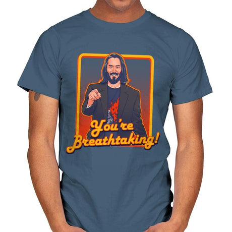 You're Breathtaking! - Anytime - Mens T-Shirts RIPT Apparel Small / Indigo Blue