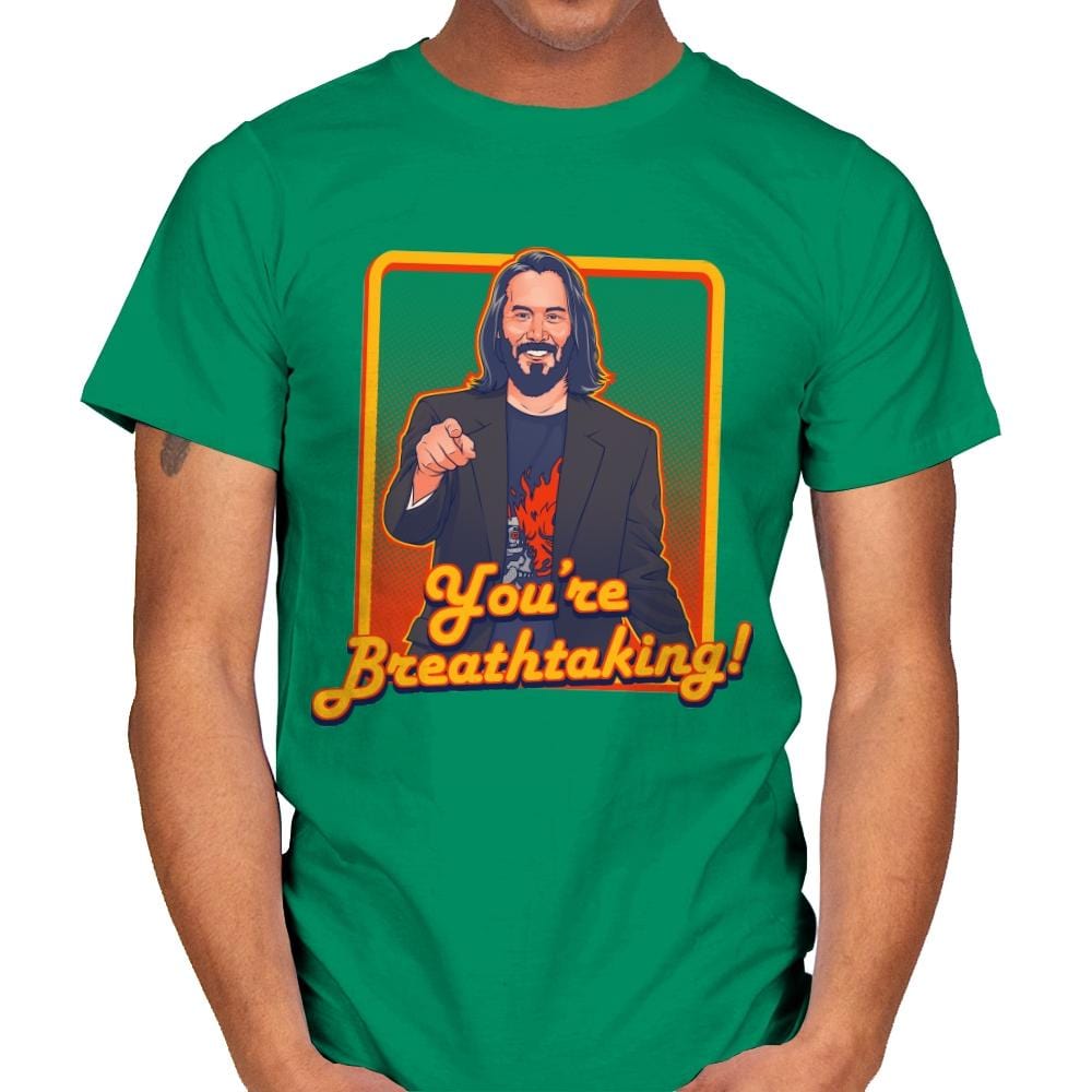 You're Breathtaking! - Anytime - Mens T-Shirts RIPT Apparel Small / Kelly Green