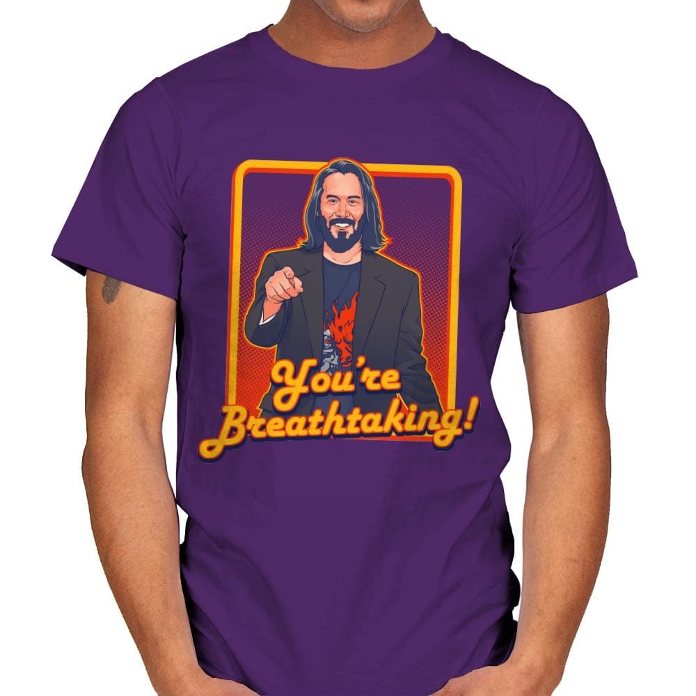 You're Breathtaking! - Anytime - Mens T-Shirts RIPT Apparel Small / Purple