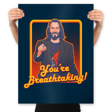 You're Breathtaking! - Anytime - Prints Posters RIPT Apparel 18x24 / Navy