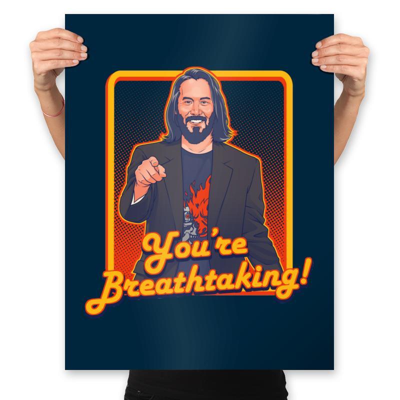 You're Breathtaking! - Anytime - Prints Posters RIPT Apparel 18x24 / Navy