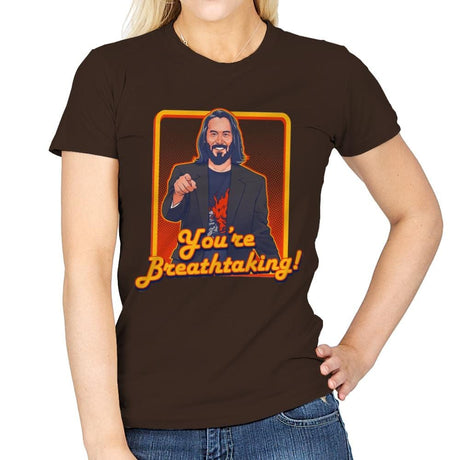 You're Breathtaking! - Anytime - Womens T-Shirts RIPT Apparel Small / Dark Chocolate