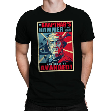 You shall be Aavanged - Mens Premium T-Shirts RIPT Apparel Small / Black