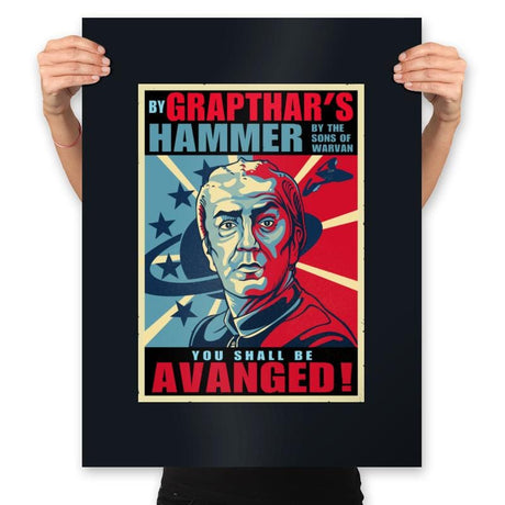 You shall be Aavanged - Prints Posters RIPT Apparel 18x24 / Black