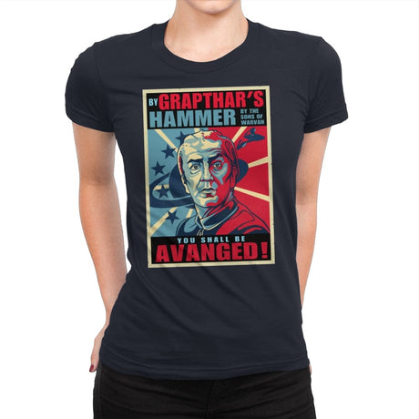 You shall be Aavanged - Womens Premium T-Shirts RIPT Apparel Small / Midnight Navy