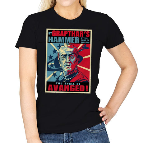 You shall be Aavanged - Womens T-Shirts RIPT Apparel Small / Black