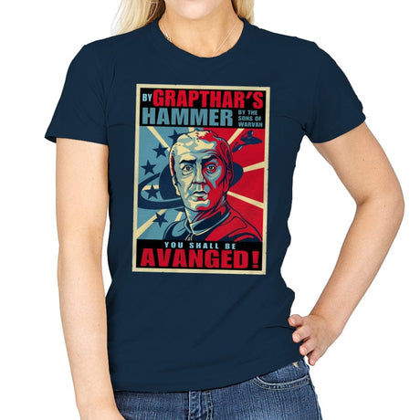 You shall be Aavanged - Womens T-Shirts RIPT Apparel Small / Navy
