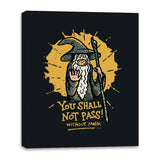 You Shall Not Pass Without Mask - Canvas Wraps Canvas Wraps RIPT Apparel 16x20 / Black