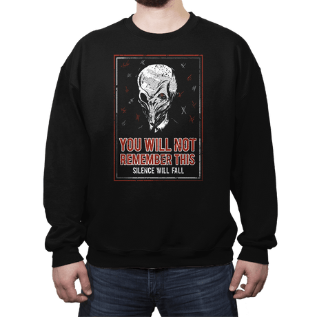 You will NOT remember this. - Crew Neck Crew Neck RIPT Apparel