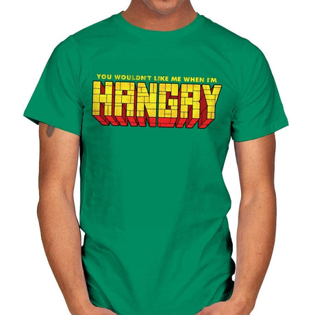 You Wouldn't Like Me When I'm Hangry - Best Seller - Mens T-Shirts RIPT Apparel Small / Kelly Green