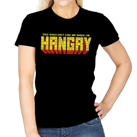 You Wouldn't Like Me When I'm Hangry - Best Seller - Womens T-Shirts RIPT Apparel Small / Navy