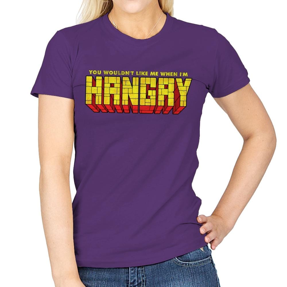 You Wouldn't Like Me When I'm Hangry - Best Seller - Womens T-Shirts RIPT Apparel Small / Purple