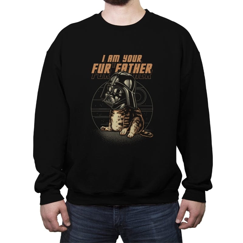 Your Fur Father - Crew Neck Sweatshirt Crew Neck Sweatshirt RIPT Apparel Small / Black