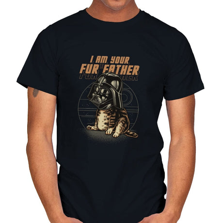 Your Fur Father - Mens T-Shirts RIPT Apparel Small / Black
