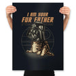 Your Fur Father - Prints Posters RIPT Apparel 18x24 / Black