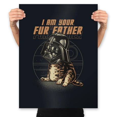 Your Fur Father - Prints Posters RIPT Apparel 18x24 / Black