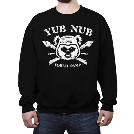Yub Nub Forest Camp - Crew Neck Sweatshirt Crew Neck Sweatshirt RIPT Apparel Small / Black