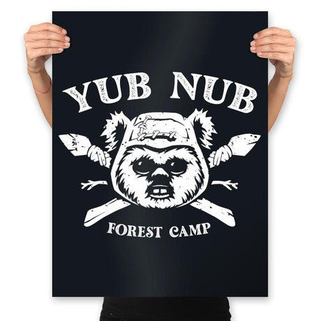 Yub Nub Forest Camp - Prints Posters RIPT Apparel 18x24 / Black
