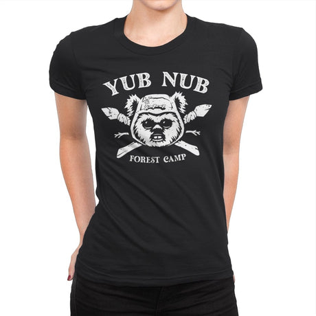 Yub Nub Forest Camp - Womens Premium T-Shirts RIPT Apparel Small / Black