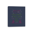 Yule Shoot Your Eye Out - Ugly Holiday - Canvas Wraps Canvas Wraps RIPT Apparel 8x10 / Navy