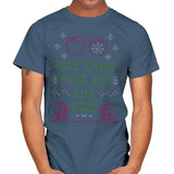 Yule Shoot Your Eye Out - Ugly Holiday - Mens T-Shirts RIPT Apparel Small / Indigo Blue