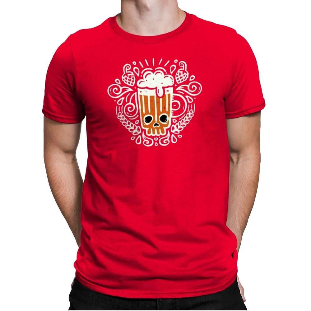 Yummy Hops - Mens Premium T-Shirts RIPT Apparel Small / Red