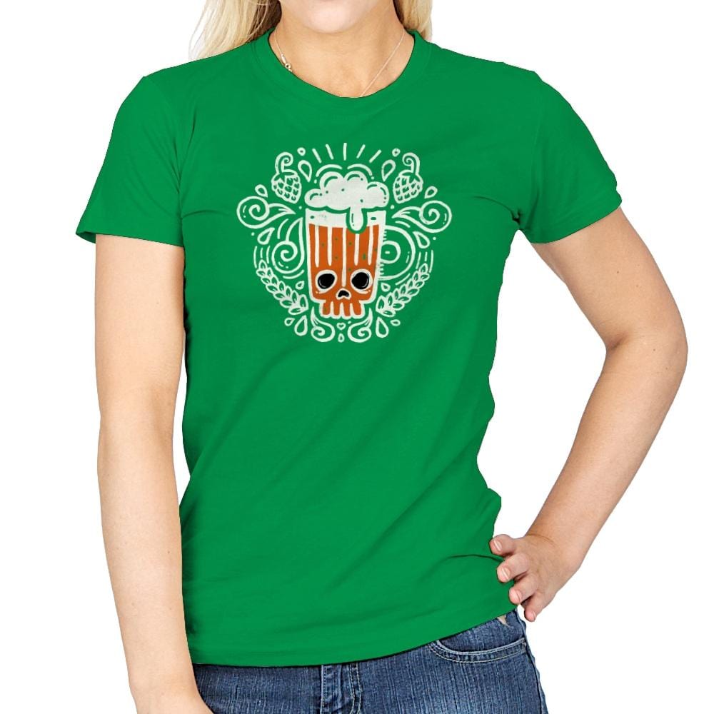 Yummy Hops - Womens T-Shirts RIPT Apparel Small / Irish Green