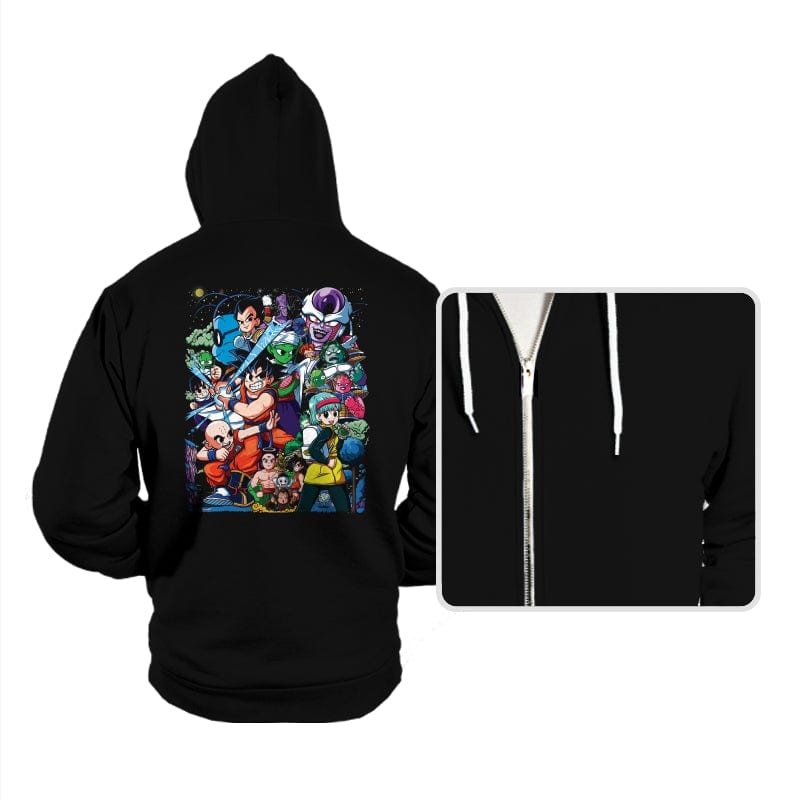 Z Fighters vs Frieza Force - Hoodies Hoodies RIPT Apparel Small / Black