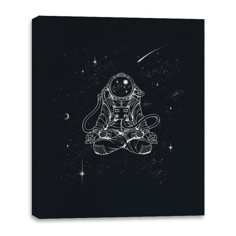 Zen Astronaut - Canvas Wraps Canvas Wraps RIPT Apparel 16x20 / Black