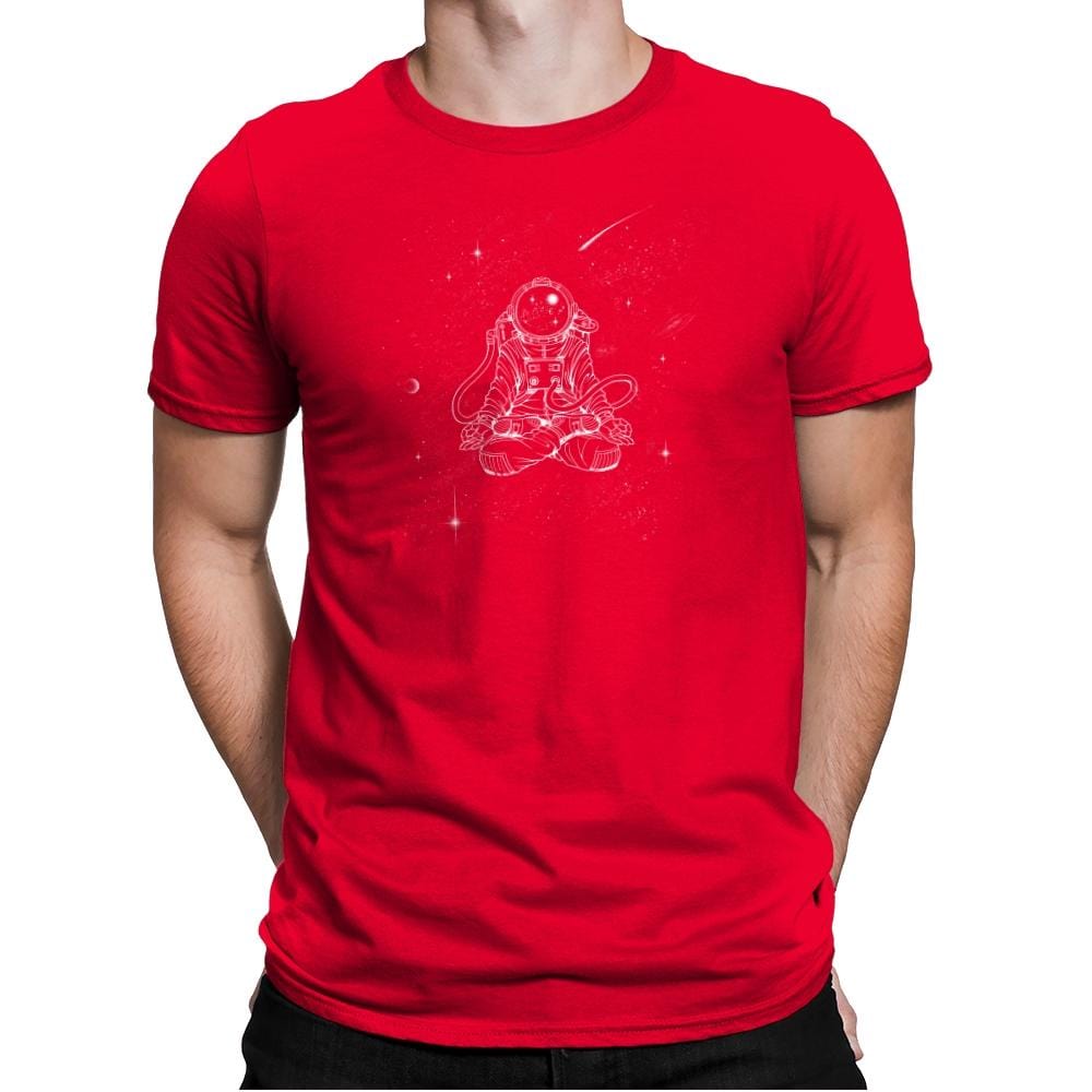 Zen Astronaut - Mens Premium T-Shirts RIPT Apparel Small / Red