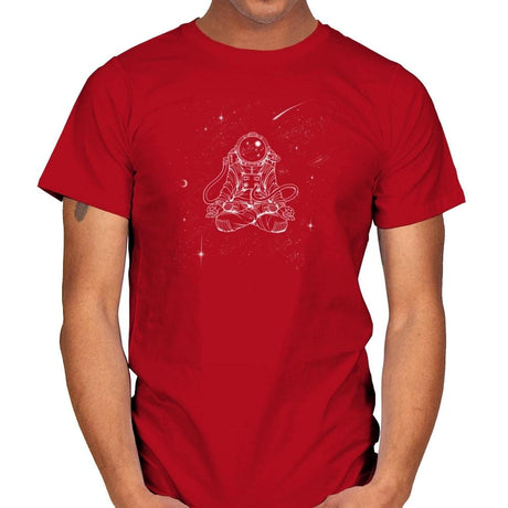 Zen Astronaut - Mens T-Shirts RIPT Apparel Small / Red