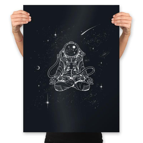 Zen Astronaut - Prints Posters RIPT Apparel 18x24 / Black