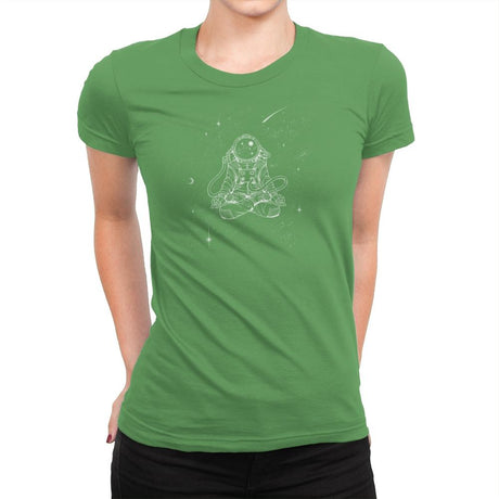 Zen Astronaut - Womens Premium T-Shirts RIPT Apparel Small / Kelly