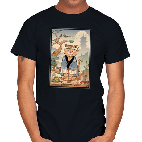 Zen Meowster - Mens T-Shirts RIPT Apparel Small / Black