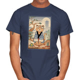 Zen Meowster - Mens T-Shirts RIPT Apparel Small / Navy