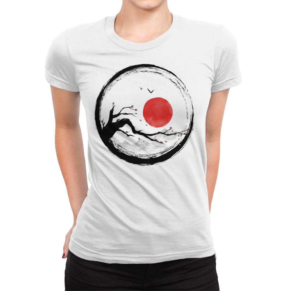 Zen Nature - Womens Premium T-Shirts RIPT Apparel Small / White